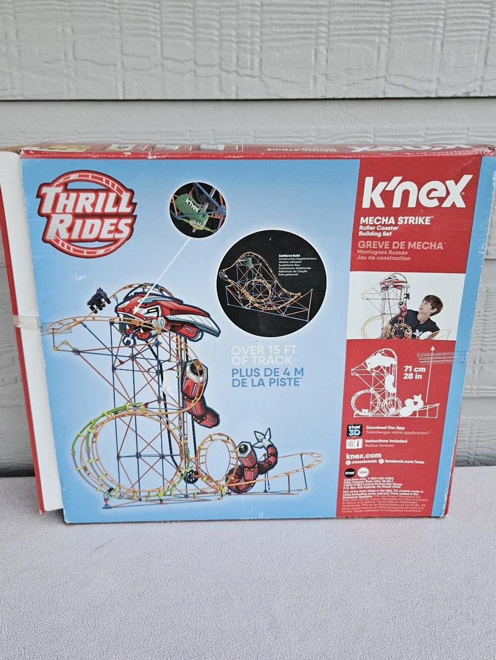 K'NEX Mecha Strike Thrill Rides Roller Coaster Building Set 577pcs
